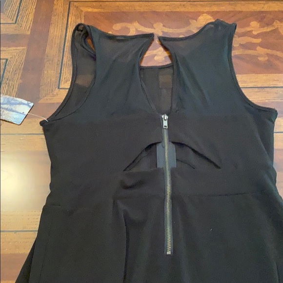 Silence + Noise Black Dress with Sheer Panels - Picture 5 of 6